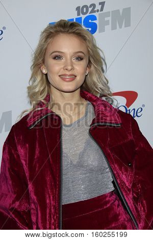 LOS ANGELES - DEC 2:  Zara Larsson at the 02.7 KIIS FM's Jingle Ball 2016 at Staples Center on December 2, 2016 in Los Angeles, CA