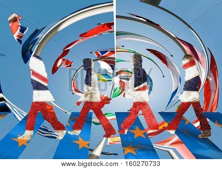 Brexit English linked walk away from Europe