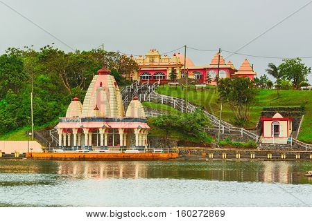 Temple at Ganga Talao. Mauritius. 