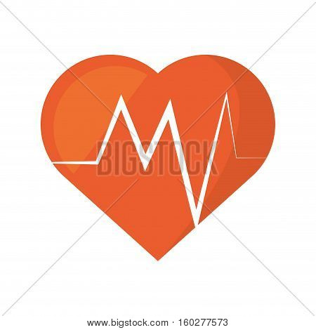 heart rate montoring pulse health sport vector illustration eps 10