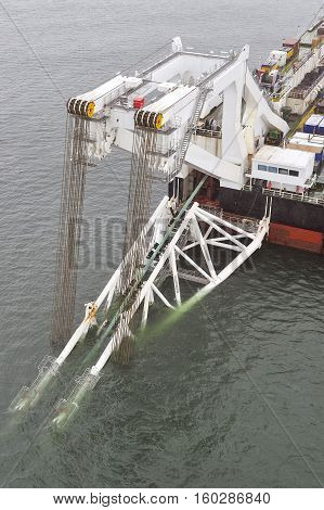 The Pipelaying Barge