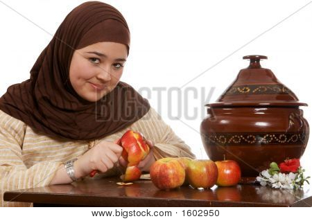 Pelar una manzana