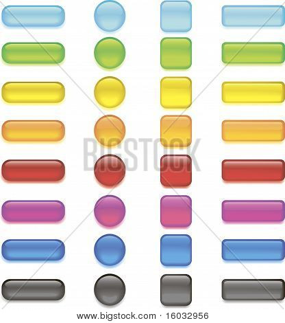 Un ensemble de boutons