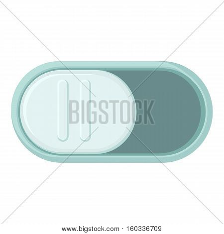 On or off slider icon. Cartoon illustration of on or off slider vector icon for web