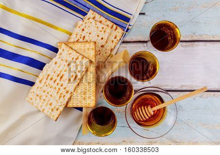 Jewish Holiday Matzoh Jewish Passover Bread Torah