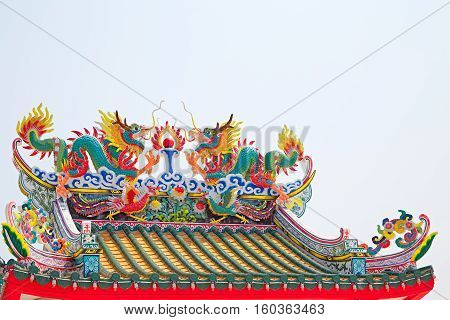 Chinese dragon at a temple wealth, style, religious