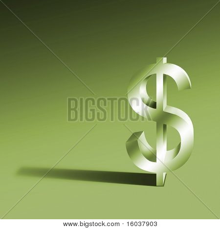 Dimensionale Dollar-symbol