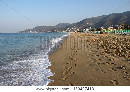Alanya - the beach of Cleopatra / Alanya is one of most popular seaside resorts in Turkey