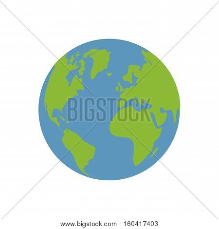Earth world planet icon vector illustration graphic design