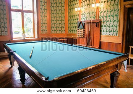 Sochi, Russia - 7 May, Billiard Room at Stalin's dacha, 7 May, 2016.
Stalin's dacha in the sanatorium Green Grove.