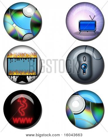 Imagen brillante basado en web orbes