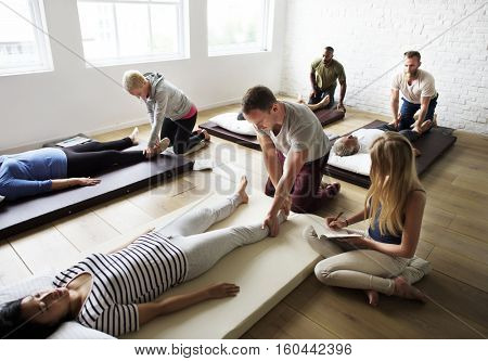 Health Wellness Massage Training Concept