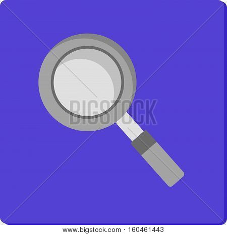 zoom in outloupe flat icon vector illustration