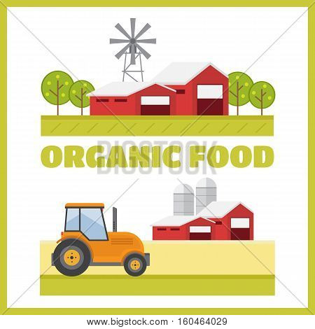 Organic products. Agriculture and Farming. Agribusiness Rural landscape