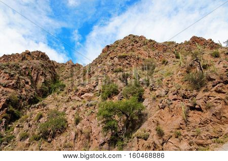 Impressions of the Cascadas del rio Colorado Trek close to Cafayate in Argentina South America