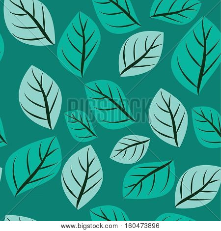 Leaves leaf seamless pattern nature vector stock