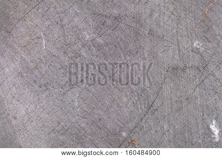 Scraped metallic surface industrial background. Grey color