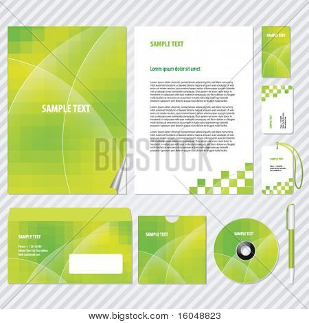 İş sanat için şablon. Vektör