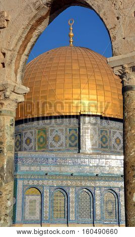Temple Mount known as the the Noble Sanctuary of Jerusalem located in the Old City of Jerusalem, is one of the most important religious sites in the world.