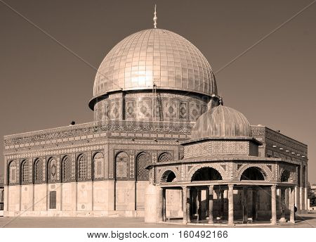 Temple Mount known as the the Noble Sanctuary of Jerusalem located in the Old City of Jerusalem, is one of the most important religious sites in the world.