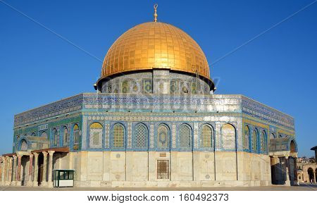 Temple Mount known as the the Noble Sanctuary of Jerusalem located in the Old City of Jerusalem, is one of the most important religious sites in the world.