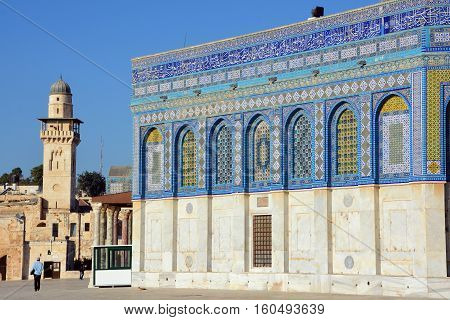 Temple Mount known as the the Noble Sanctuary of Jerusalem located in the Old City of Jerusalem, is one of the most important religious sites in the world.