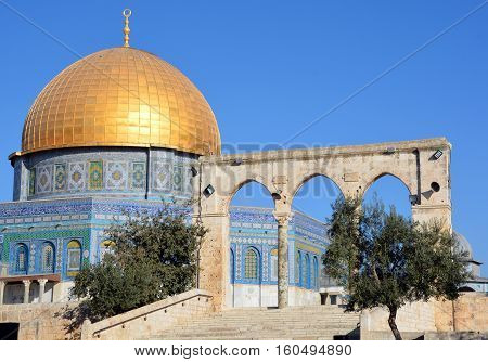 Temple Mount known as the the Noble Sanctuary of Jerusalem located in the Old City of Jerusalem, is one of the most important religious sites in the world.