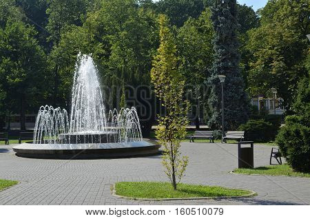 Park With Fountain