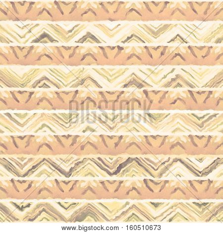Native watercolor artistic colorful pattern. Ethnic boho style. Seamless draw tribal square texture.