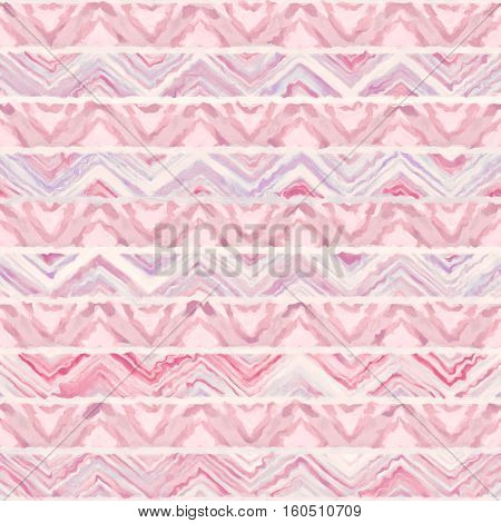 Native watercolor artistic colorful pattern. Ethnic boho style. Seamless draw tribal square texture.