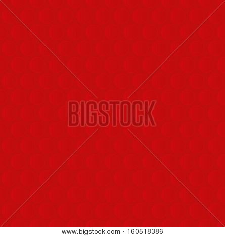 Bubble Wrap. Red Neutral Seamless Pattern for Modern Design in Flat Style. Tileable Geometric Vector Background.