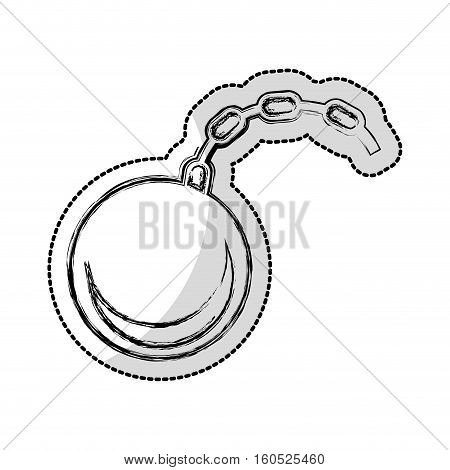 slave fetter isolated icon vector illustration design