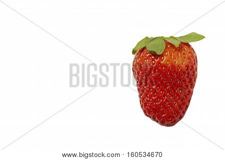 beautiful strawberries isolated on White ingredient, part, fruit,