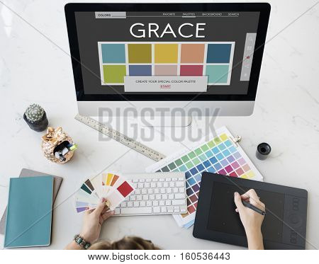 Colour Shade Design Colourful Palette Concept