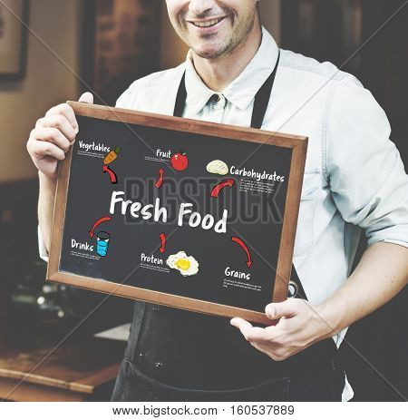 Healthy Eating Food Digram Concept