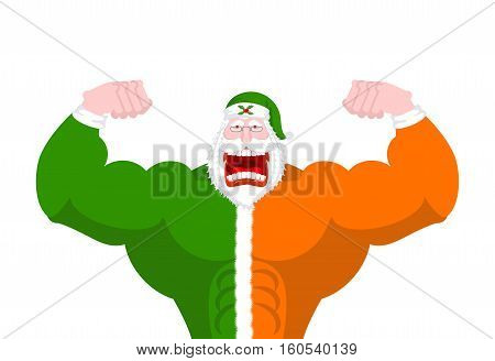 Strong Irish Santa (daddy Of Christmas). Powerful Santa Claus Ireland ( Daidi Na Nollag ) Irish Lang