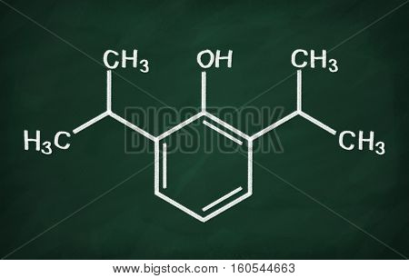 Structural Model Of Propofol