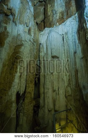 Speleothems in solutional karst cave. Emine-Bair-Khosar, Chather-Dag, Crimea