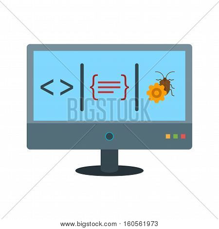 Dashboard, mainpage, desktop icon vector image. Can also be used for software development. Suitable for mobile apps, web apps and print media.