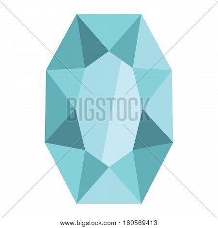 Cartoon realistic gems jewels diamond brilliant vector. Gemstone and crystal precious glass elements illustration