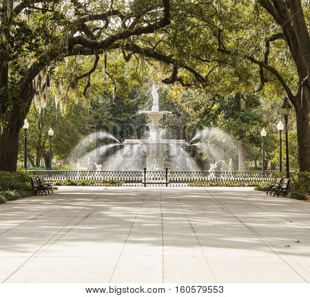 Fountain in Forsyth Park, Savannah, Georgia