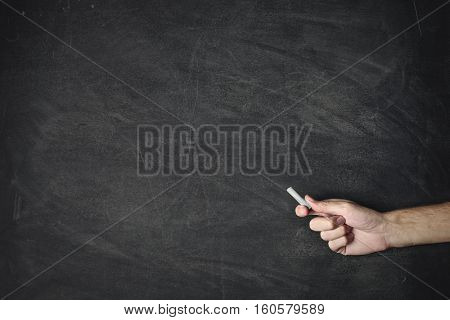About to draw on the blackbord 