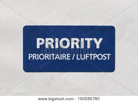 Priority Mail Label