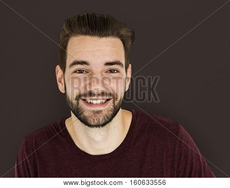 Adult Man Nutural Confident Portrait Concept