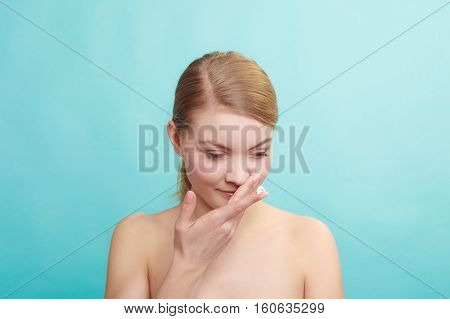 Beautiful Woman With Bare Shoulders