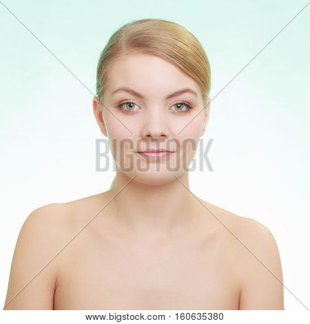 Beautiful Woman With Bare Shoulders