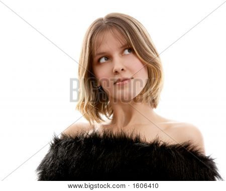 Smuk Brunette kvinde