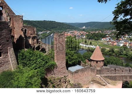 The ruins of the fortress / Wertheim, Baden-Wuerttemberg, Germany, Europa