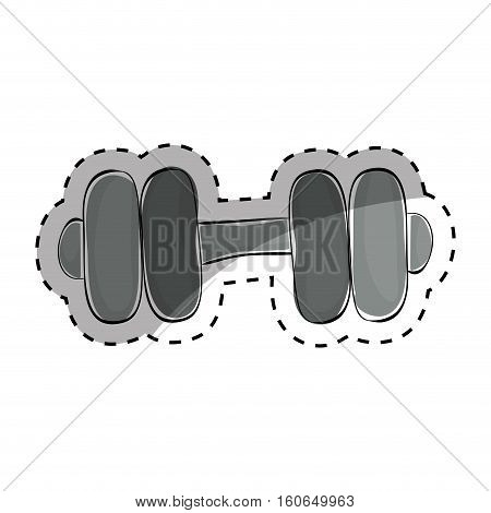 Gym iron weigth icon vector illustration graphic design