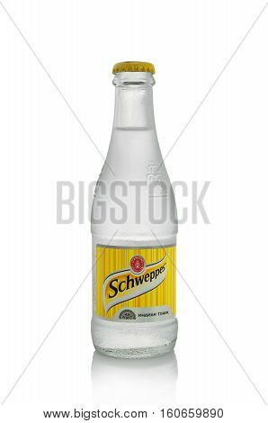 Editorial Photo Of Schweppes Bottle Isolated On White